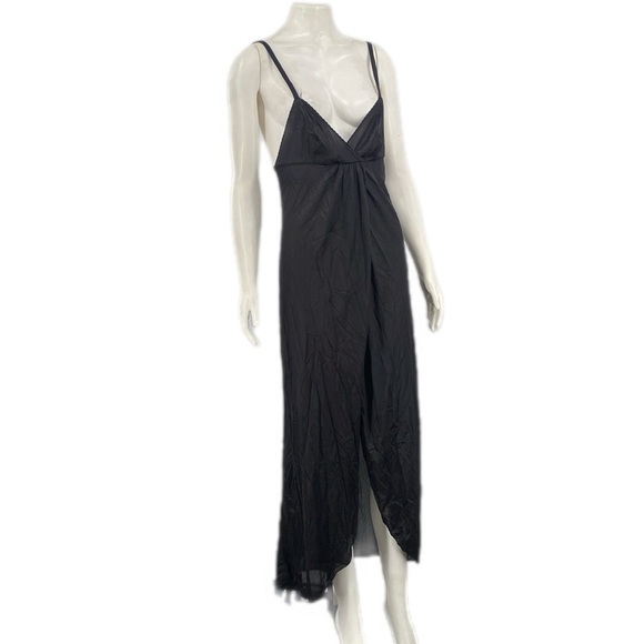 Elegant Black Evening Dress Vintage Slip Dress - Picture 1 of 8